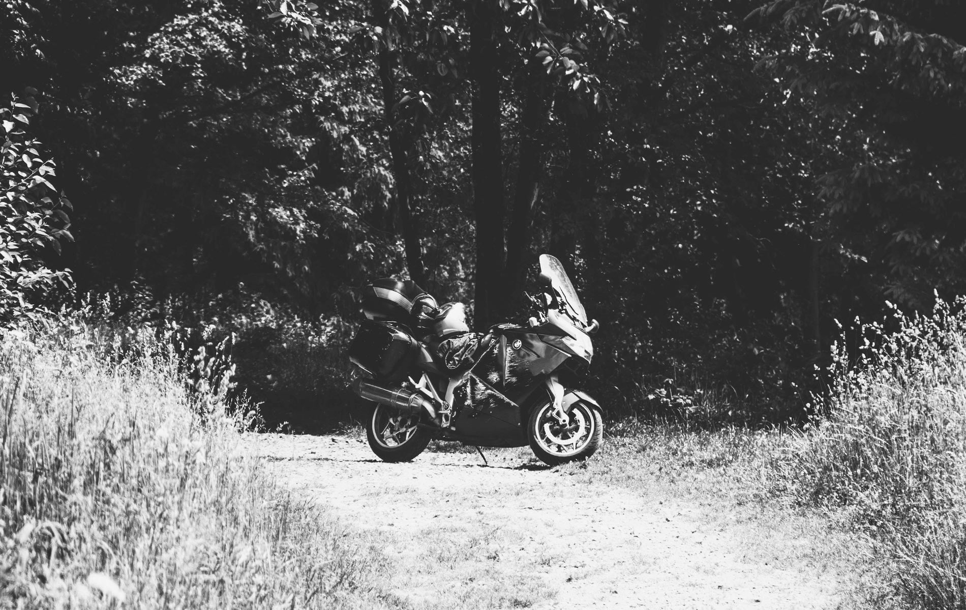 motocyklem w Beskid