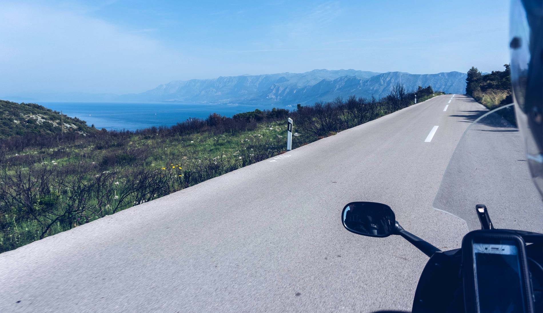 Wyspa Hvar motocyklem