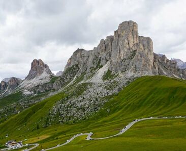 Passo di Giau motocyklem