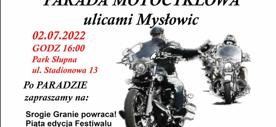 PARADA MOTOCYKLOWA ulicami Mysłowic